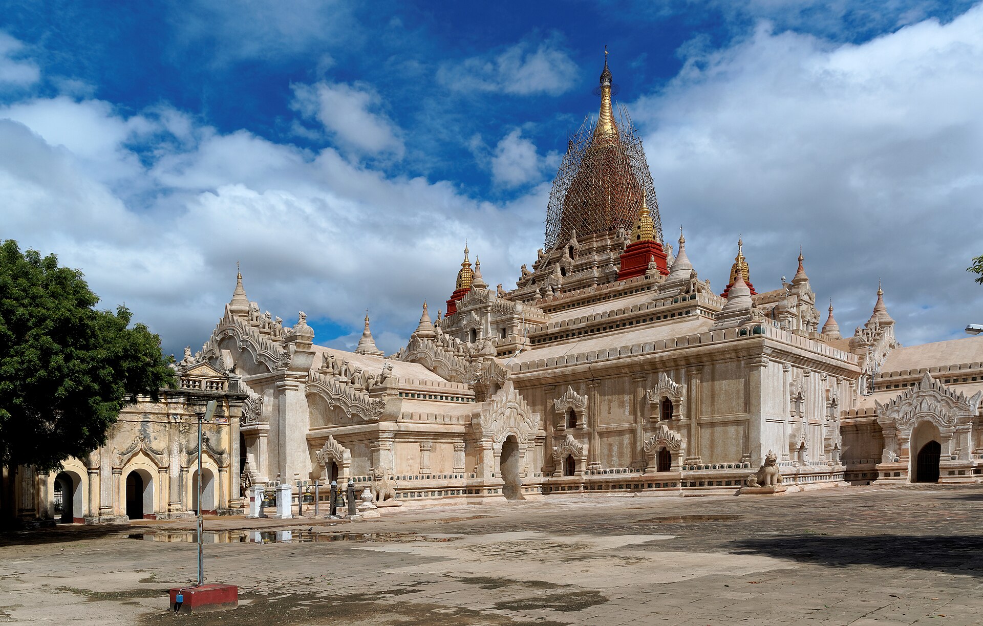 The majestic Ananda Temple, a highlight of Bagan's architectural beauty.