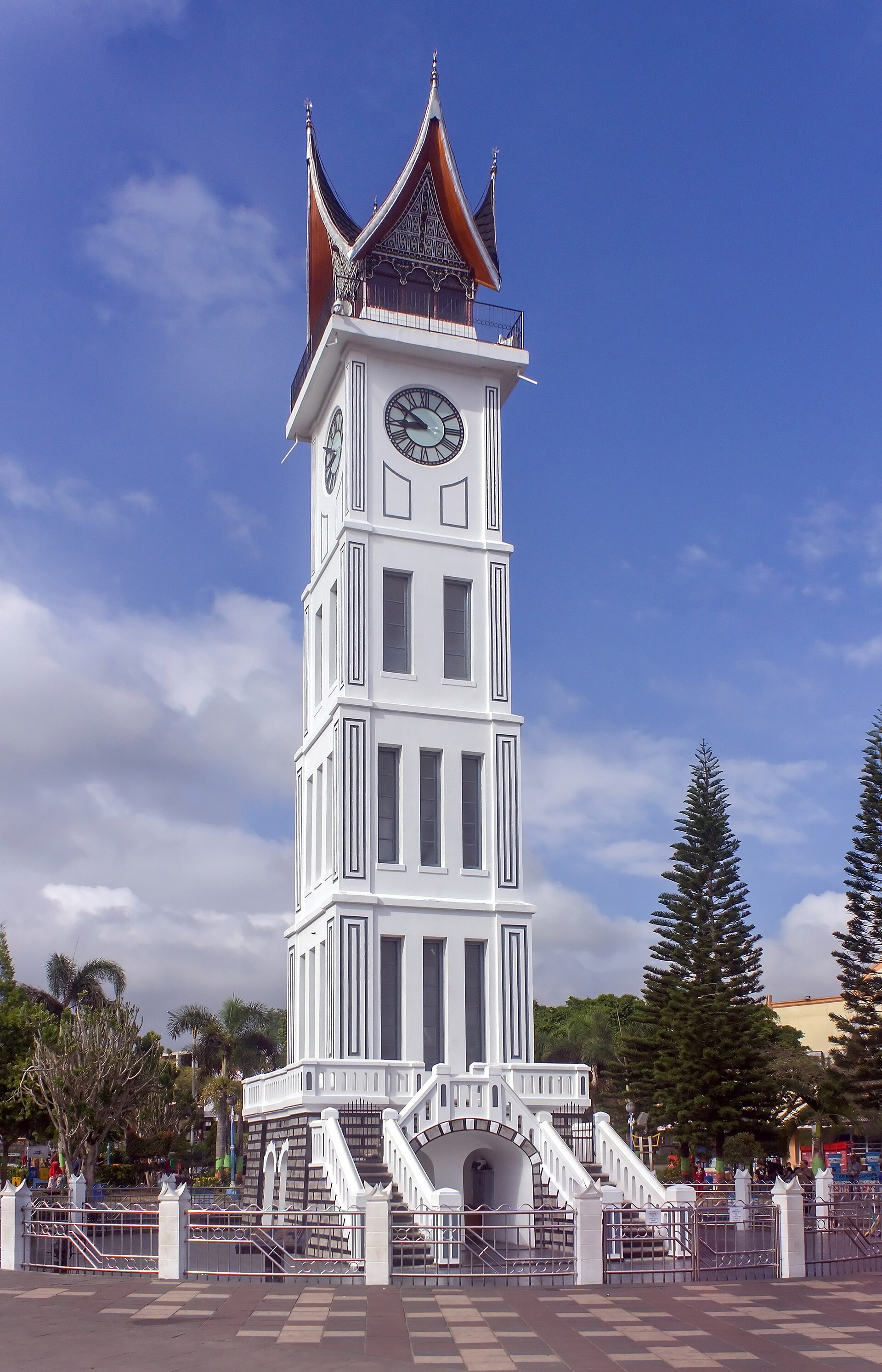The iconic Jam Gadang clock tower, a symbol of Bukittinggi.