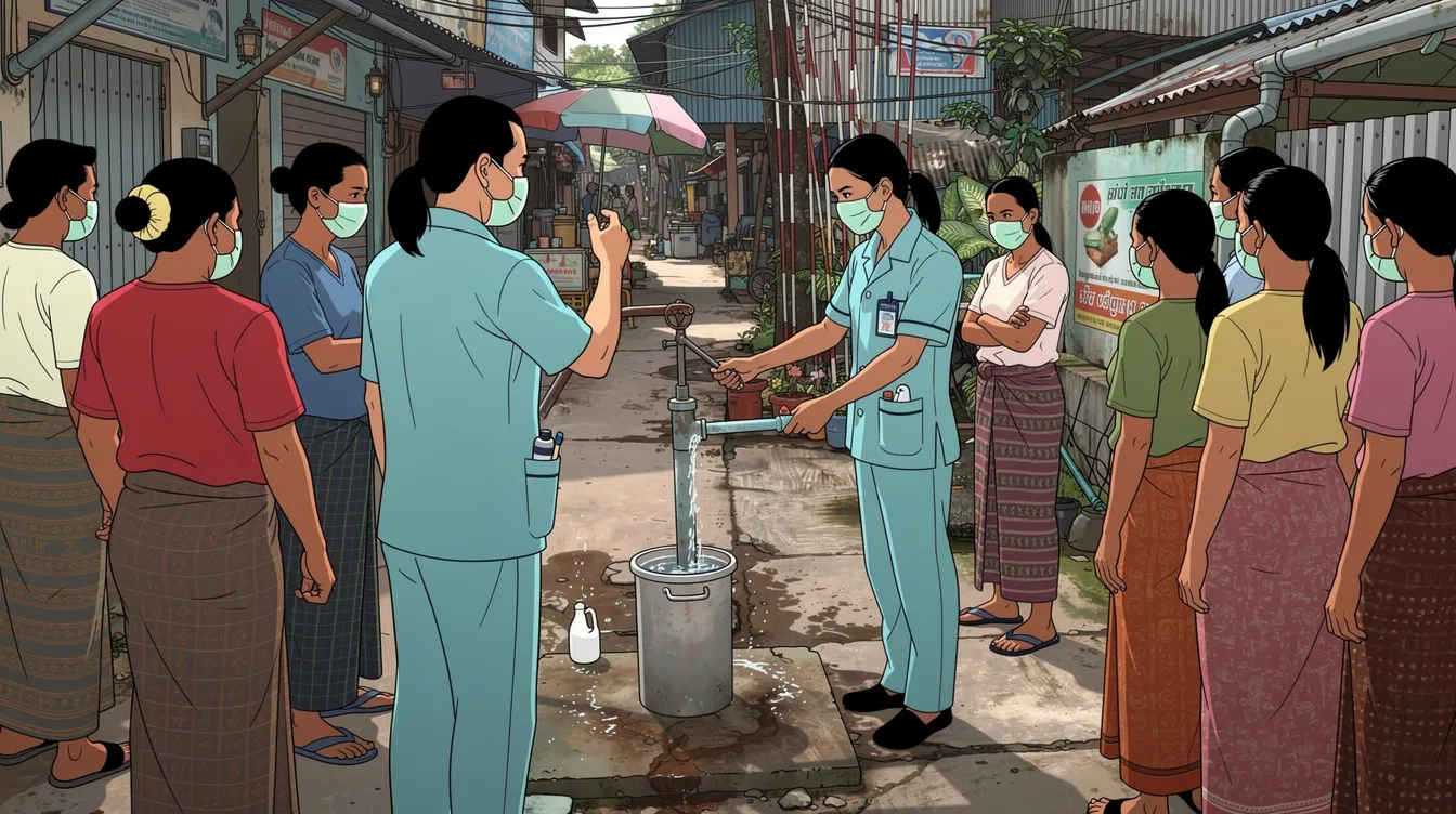 Cholera Outbreak in Myanmar: 500 Hospitalized Amid Health Crisis