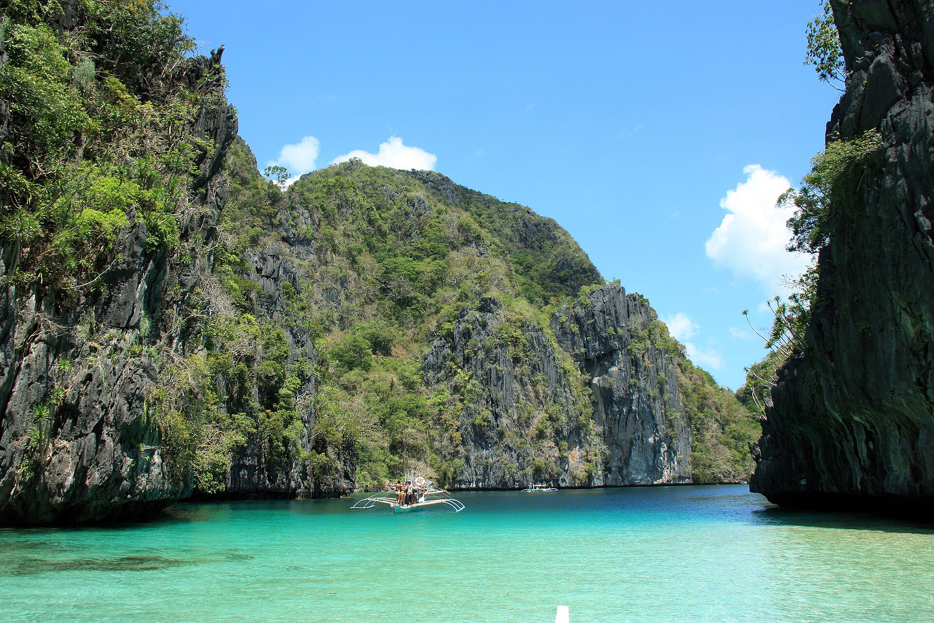 The Big Lagoon, a serene escape framed by limestone cliffs.