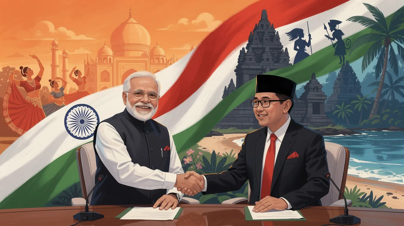 Indian PM Modi Visits Indonesia for Diplomatic Engagements