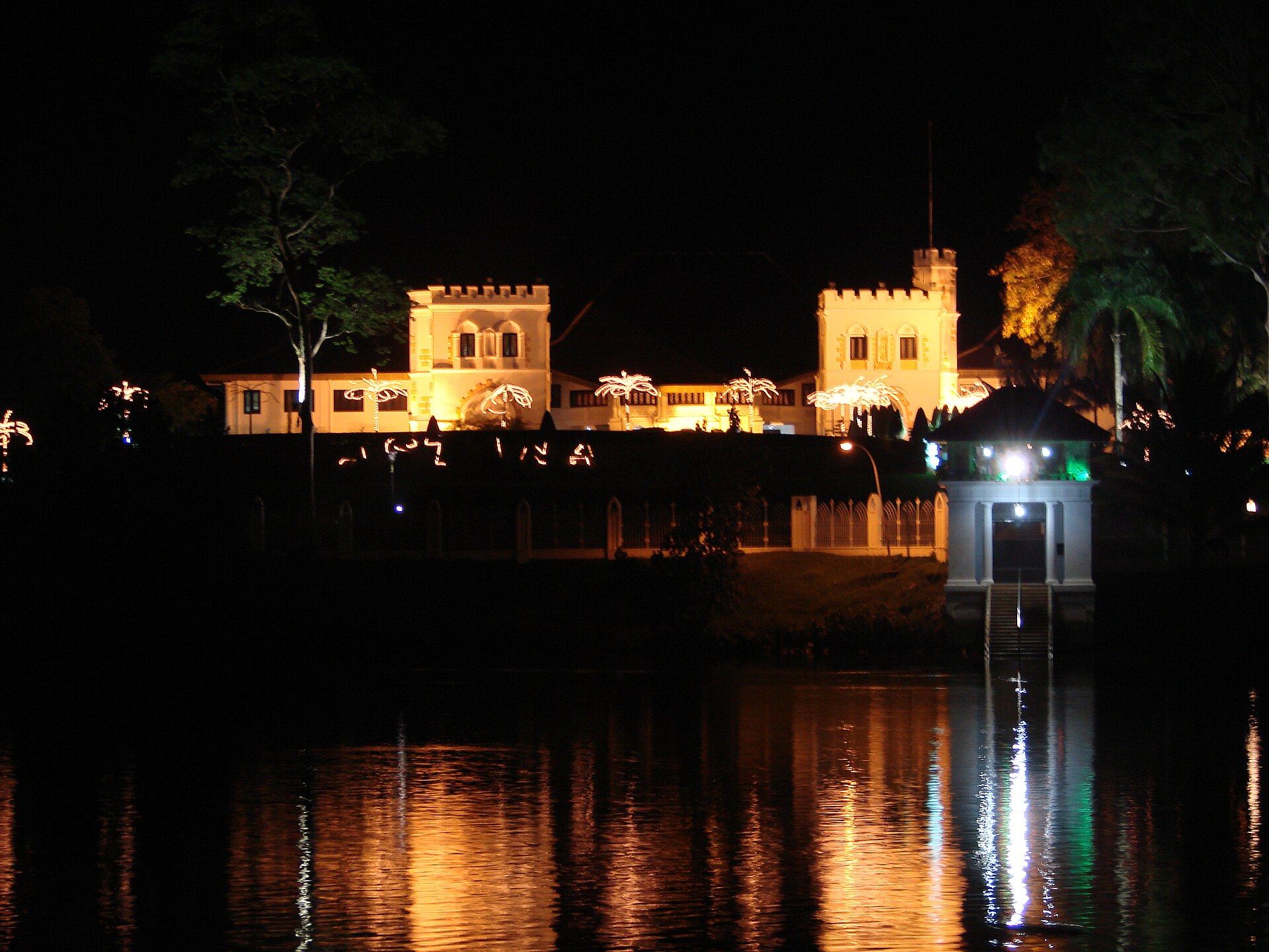 The Astana, a historic palace overlooking the Sarawak River.