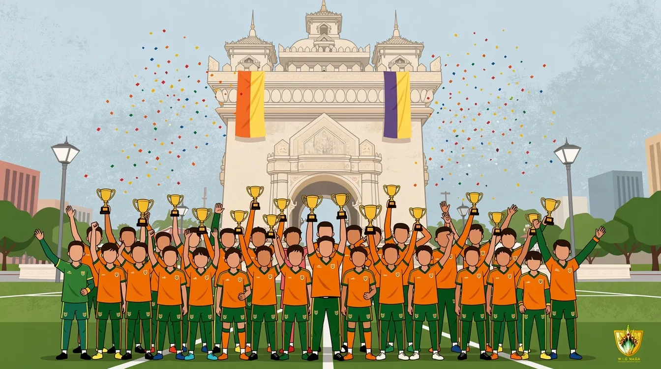 Lao Youth Footballers Shine with International Titles Amid World Cup Excitement