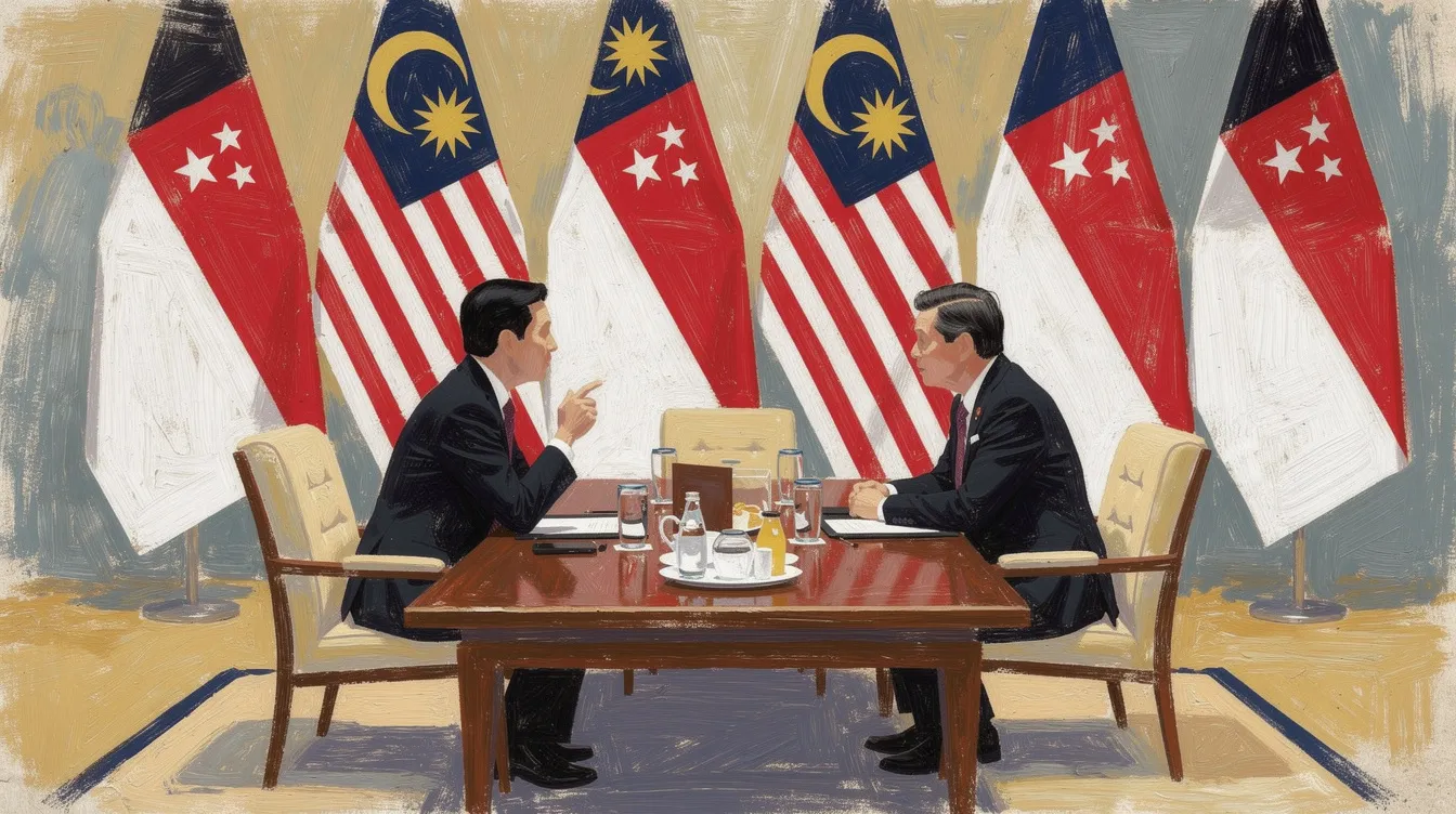 Malaysian King Welcomes Singaporean President on State Visit