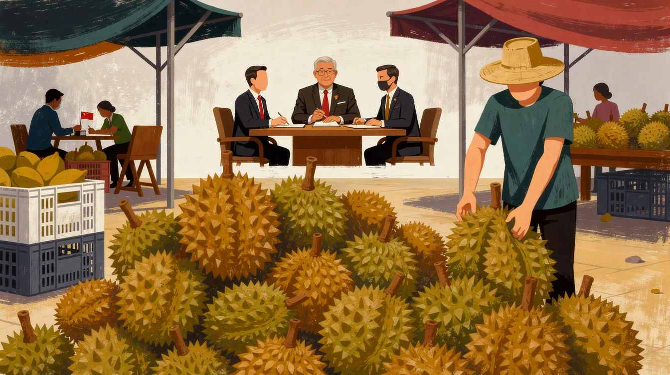 Malaysia's PM Anwar to Discuss Expanding Durian Market in China Amid Price Decline