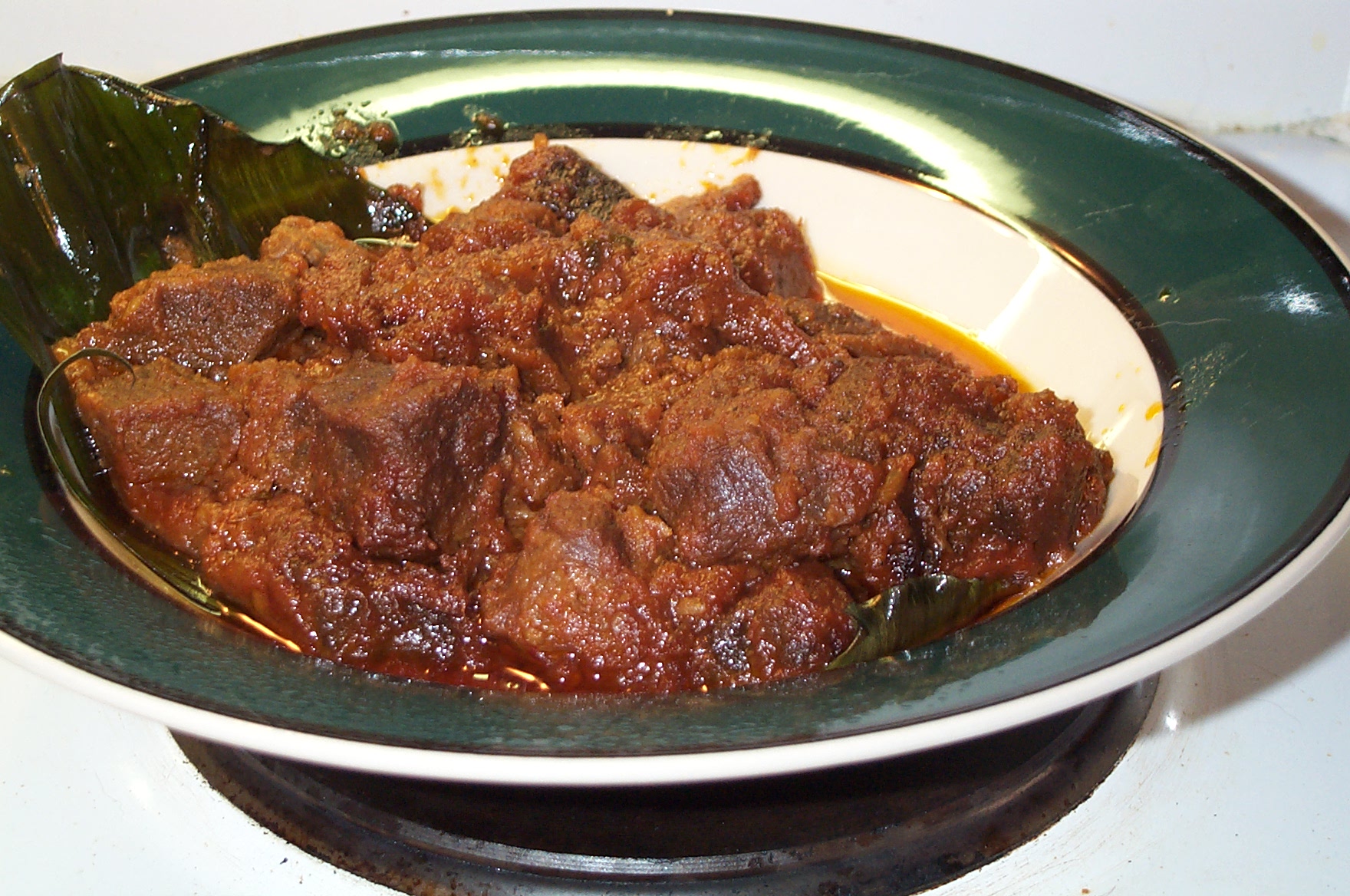 Rendang, the dish