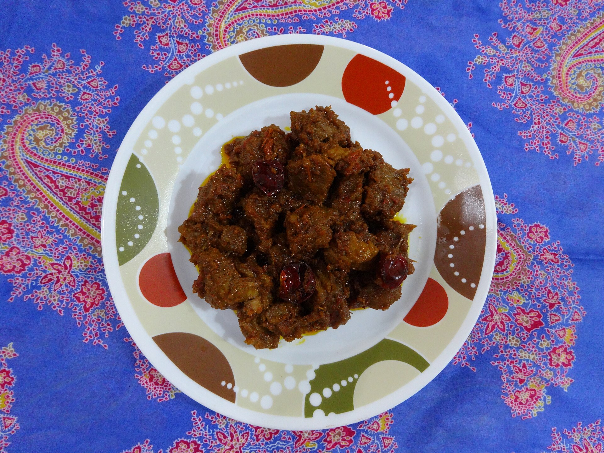 Rendang, the dish