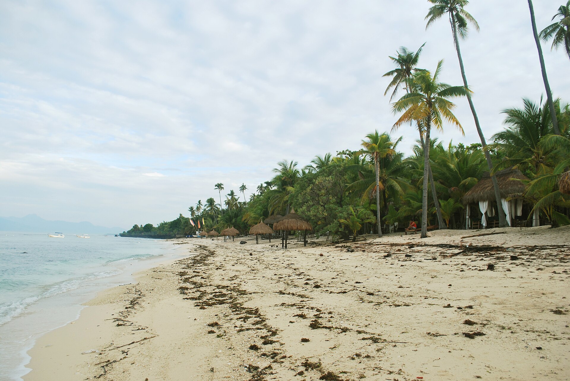 The serene shores of Siquijor Beach, ideal for unwinding and soaking in the sun.