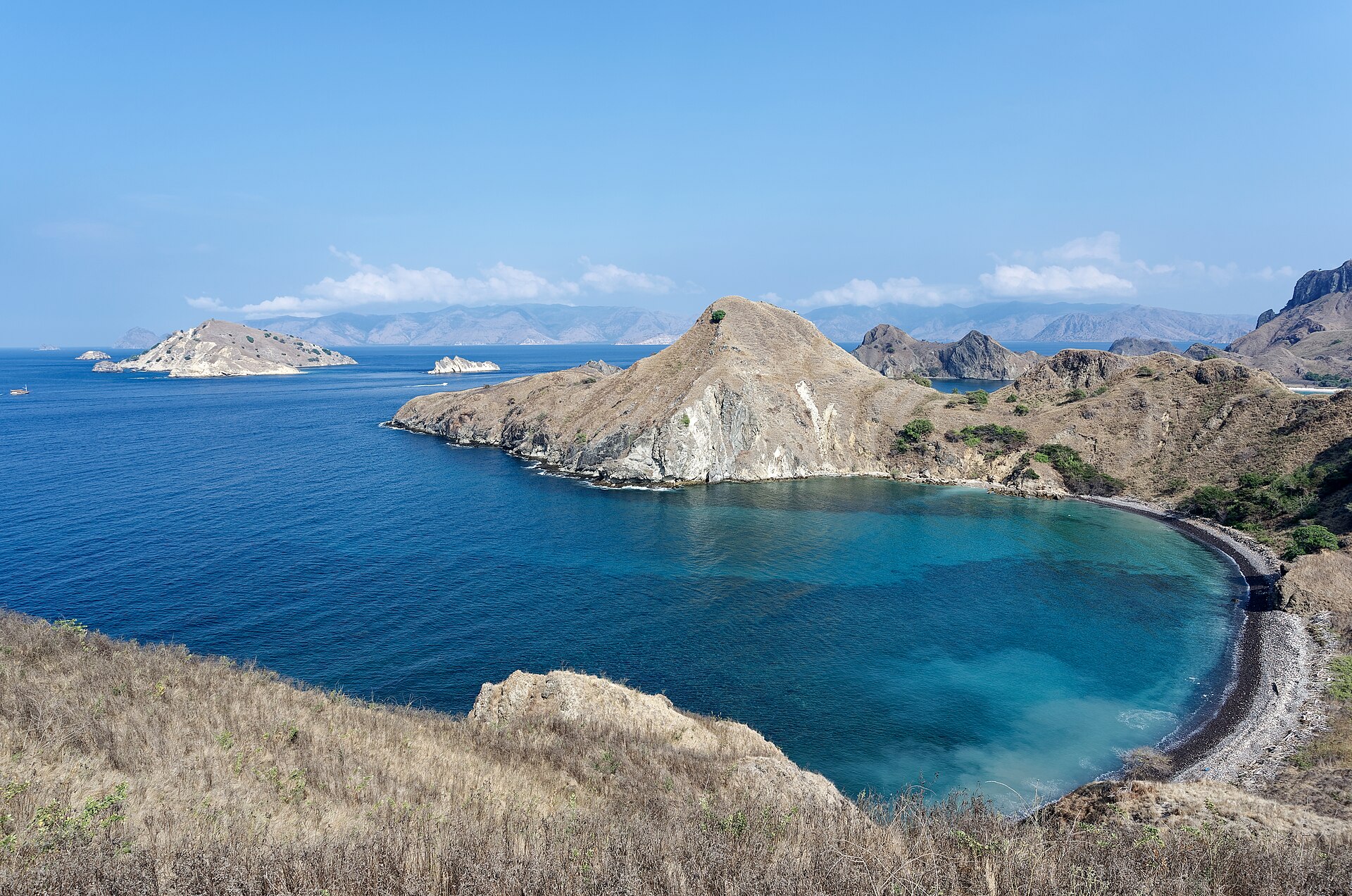 Stunning views of Padar Island, a highlight for hikers in Komodo National Park.