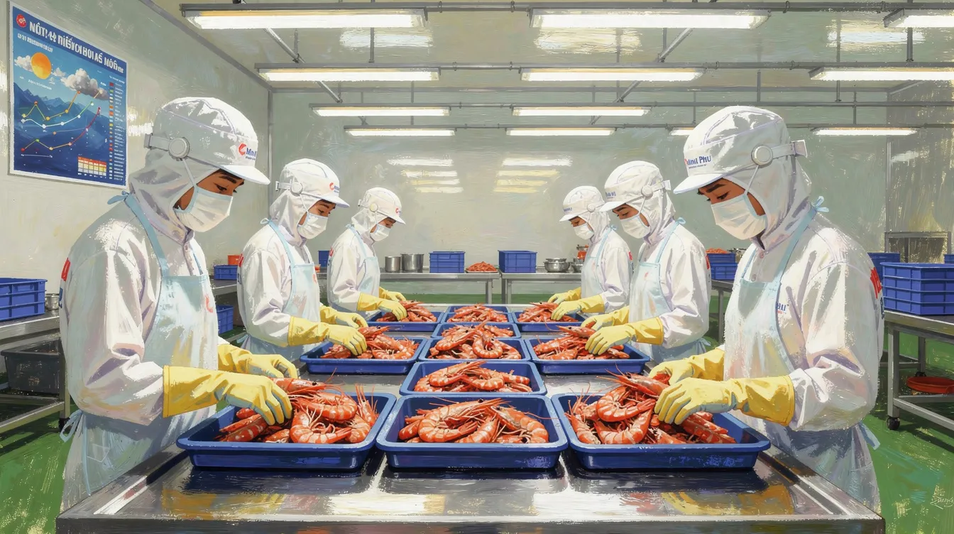Vietnam's Shrimp Industry Faces El Niño Challenges: 327,200 Tons at Risk