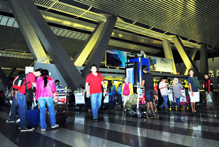 Filipino migrant workers staying abroad